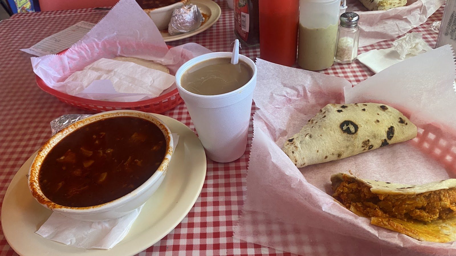 Tacos and coffee