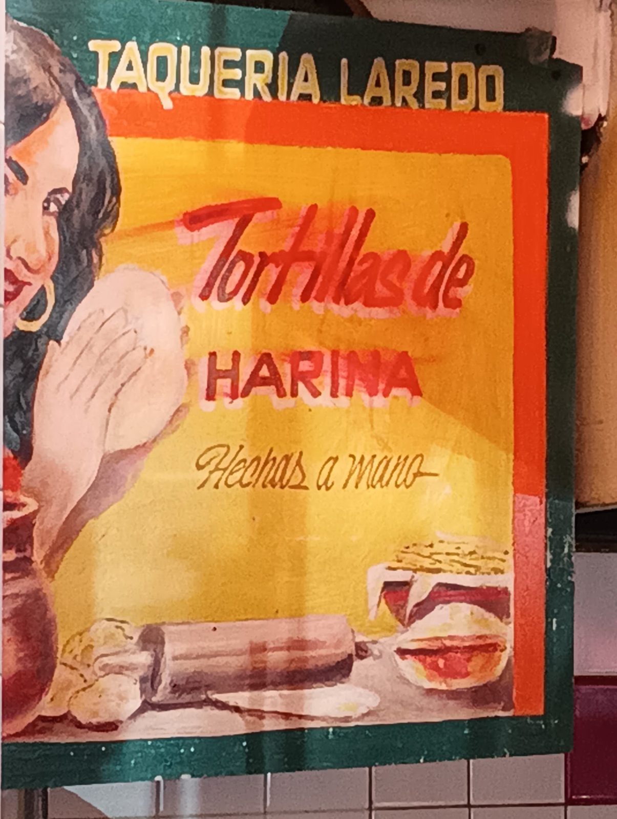 Tortillas de Harina sign